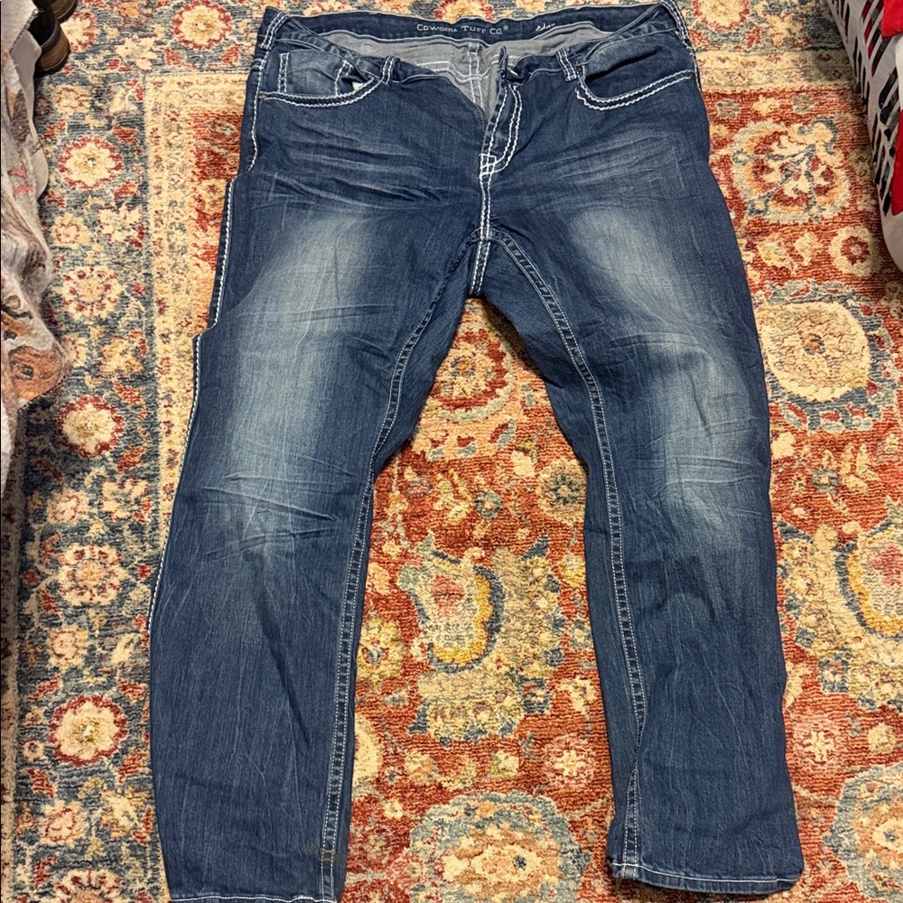 Cowgirl Tuff Men's Relaxed Fit Blue Jeans
